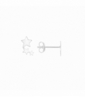 Pendiente Plata Tres Estrellas 9mm Precio par