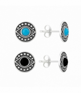 Pendiente Plata Esmalte Ø10mm Precio Par