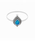 Anillo Plata Opalo Azul