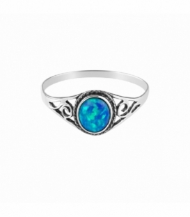 Anillo Opalo Azul