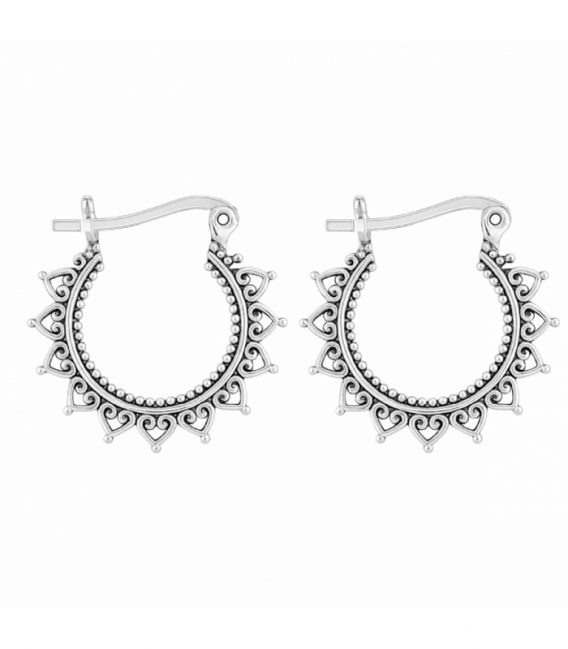 Pendiente Plata Filigrana 20mm. Precio Par