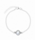 Pulsera Plata Piedra 15+4cm