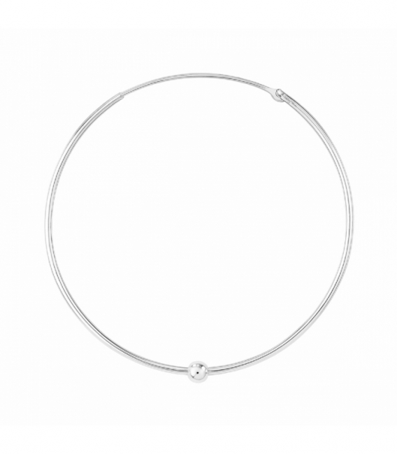 Aro Labrado Plata 45 X 1.2mm Bola 3mm Precio Par