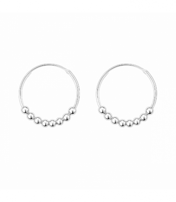 Aro Plata Bolas (3mm) Precio par