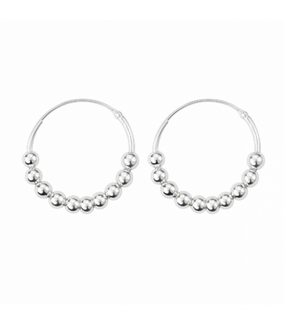 Aro Plata Bolas (3mm) Precio par