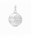 Colgante Plata Llamador Labrado Ø20mm