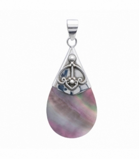 Colgante Plata Madre Perla 45mm