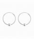 Aro Plata Labrado 16 X 1.2mm Bola 4mm. Precio par