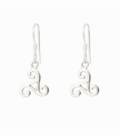 Pendiente Plata Trisquel 12mm Precio Par