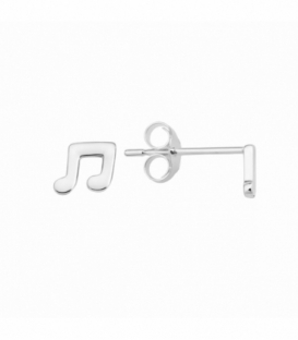 Pendiente Plata Nota Musical Precio Par