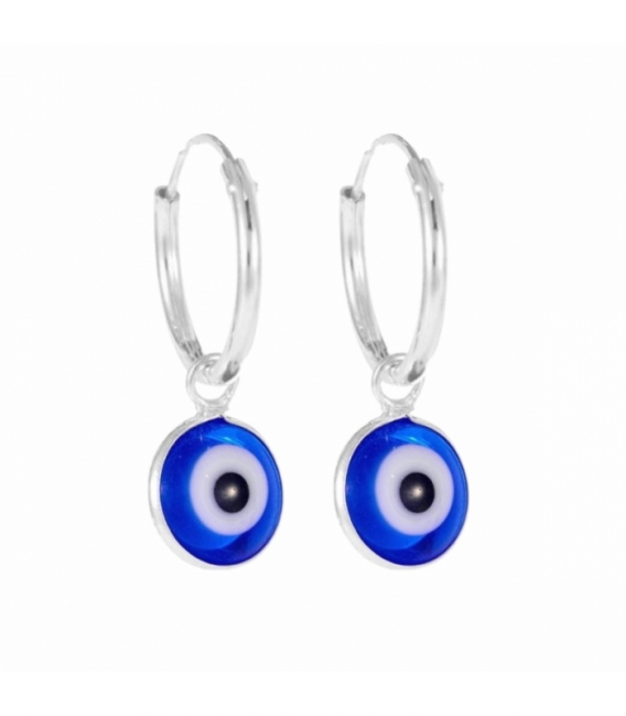 Aro Plata12mm con Ojo Turco