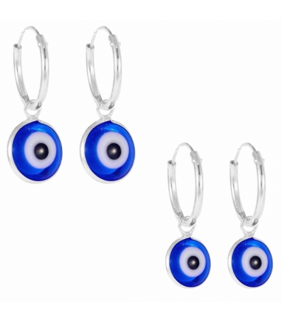 Aro Plata12mm con Ojo Turco