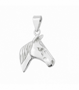 Colgante Plata Cabeza de Caballo 17mm