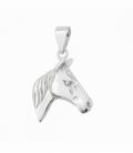 Colgante Plata Cabeza de Caballo 17mm