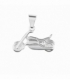 Colgante Plata Moto 1,30cm Rodiada
