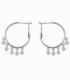 Aro Plata Rodiada 20mm Circonitas