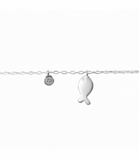 Bracelete Argent Poisson 15,5+3cm