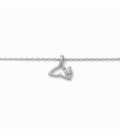 Pulsera Plata Cola Ballena 16+3cm