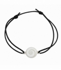 Pulsera Plata Hilo Ojo Shiva