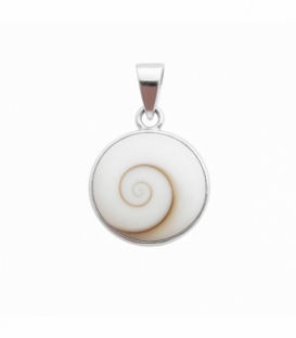 Colgante Plata Ojo Shiva 12mm
