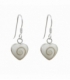Pendiente Plata Ojo Shiva Corazon Ø8mm. Precio Par