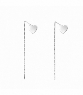 Pendiente Plata Cadena Precio Par