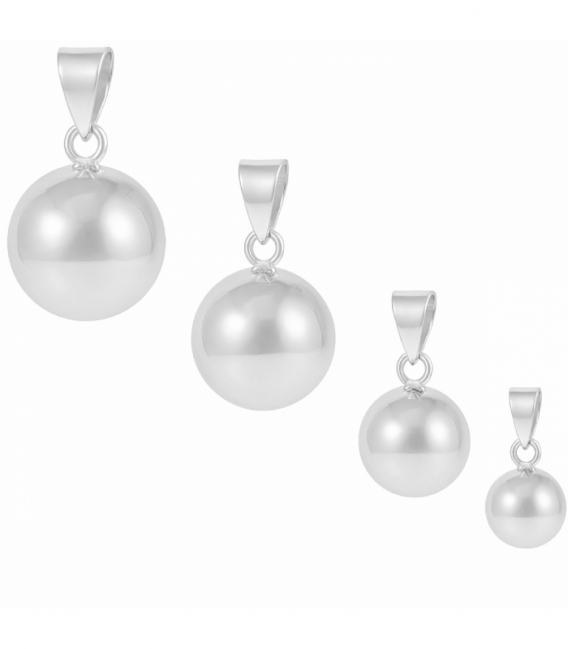 Colgante Plata Llamador Liso