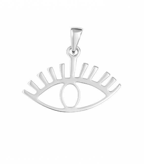 Colgante Plata Ojo 14 X 11mm