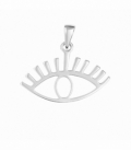 Colgante Plata Ojo 14 X 11mm