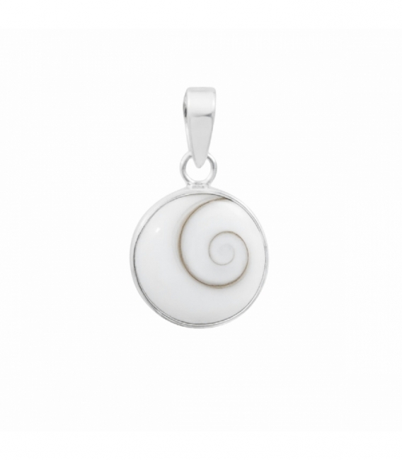 Colgante Plata Ojo Shiva 10mm