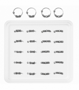 Nariz Plata Aro Labrado 8mm