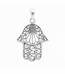 Colgante Plata Mano Fátima 23mm