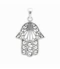 Colgante Plata Mano Fátima 23mm
