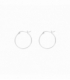 Boucles d'oreilles Argent Lisse 1.2mm Prix Paire