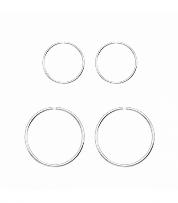 Aro Plata Piercing Precio Par