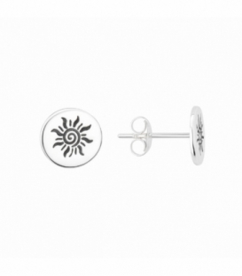 Pendiente Plata Sol Ø8mm Precio Par