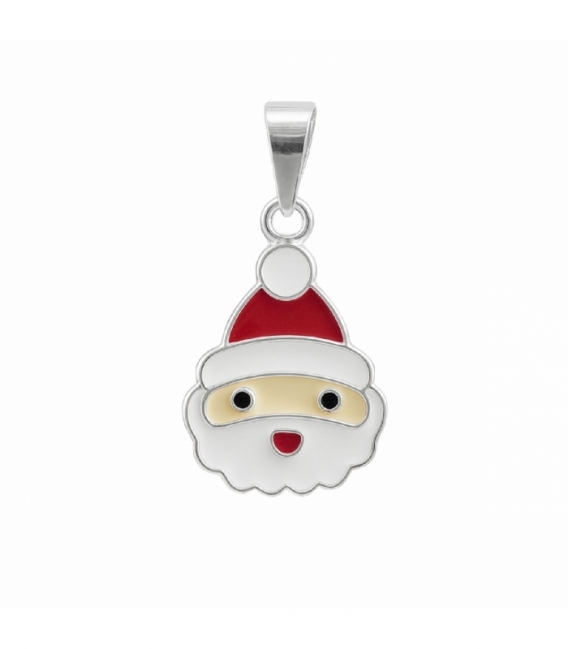Colgante Plata Papa Noel 15mm