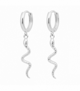 Aro Plata con Serpiente 12mm Precio Par