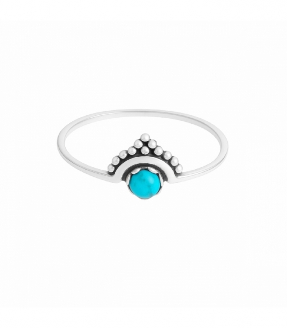 Anillo Plata Turquesa 64