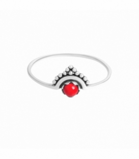 Anillo Plata Coral