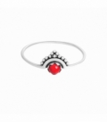 Anillo Plata Coral