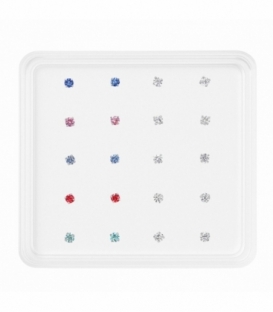 Nariz Plata Barra Brillante 1.2mm Engarzado Color