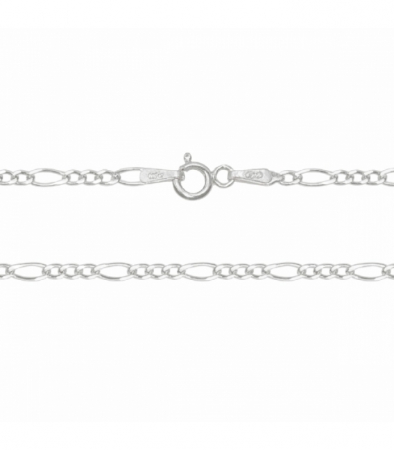 Cadena Plata Figaro 3+1 050