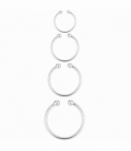 Aro Plata Liso Sin Agujero Grosor 1.2mm