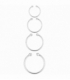 Aro Plata Liso Sin Agujero Grosor 1.2mm