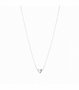 Gargantilla Plata Corazon 40+3cm