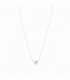 Collier Argent Coeur 40+3cm