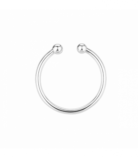 Aro Plata Liso Sin Agujero Grosor 1.2mm