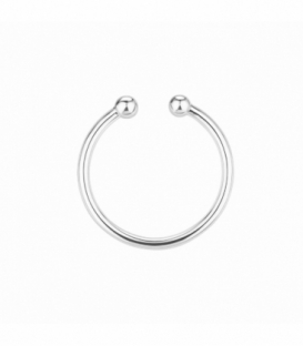 Aro Plata Liso Sin Agujero Grosor 1.2mm