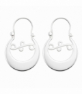 Créoles Argent Canarien 27 X 19mm Prix Paire